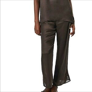 Zara Brown Satin Pant